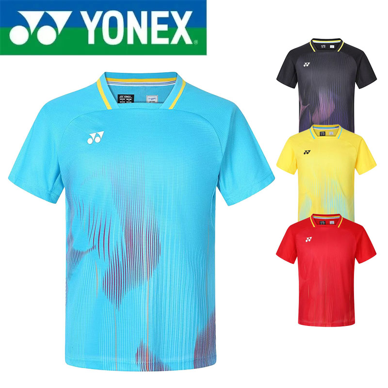 Badminton Yonex - ชุดแบดมินตัน YONEX แขนสั้น สำหรับทุกเพศ แห้งเร็ว ชุดฝึกซ้อมกีฬา