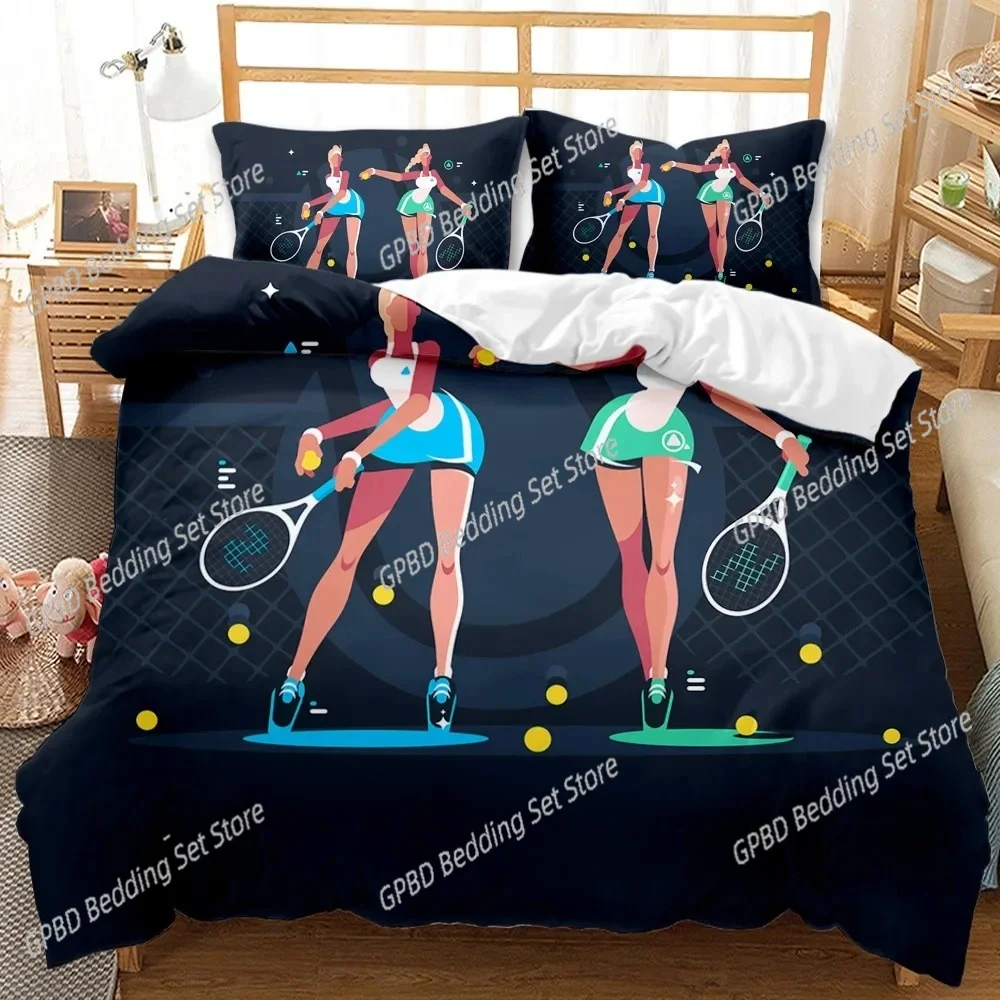 Badminton Queen - ชุดผ้าปูที่นอนลายกีฬา เทควันโด สกี ว่ายน้ำ มวย ชกมวย