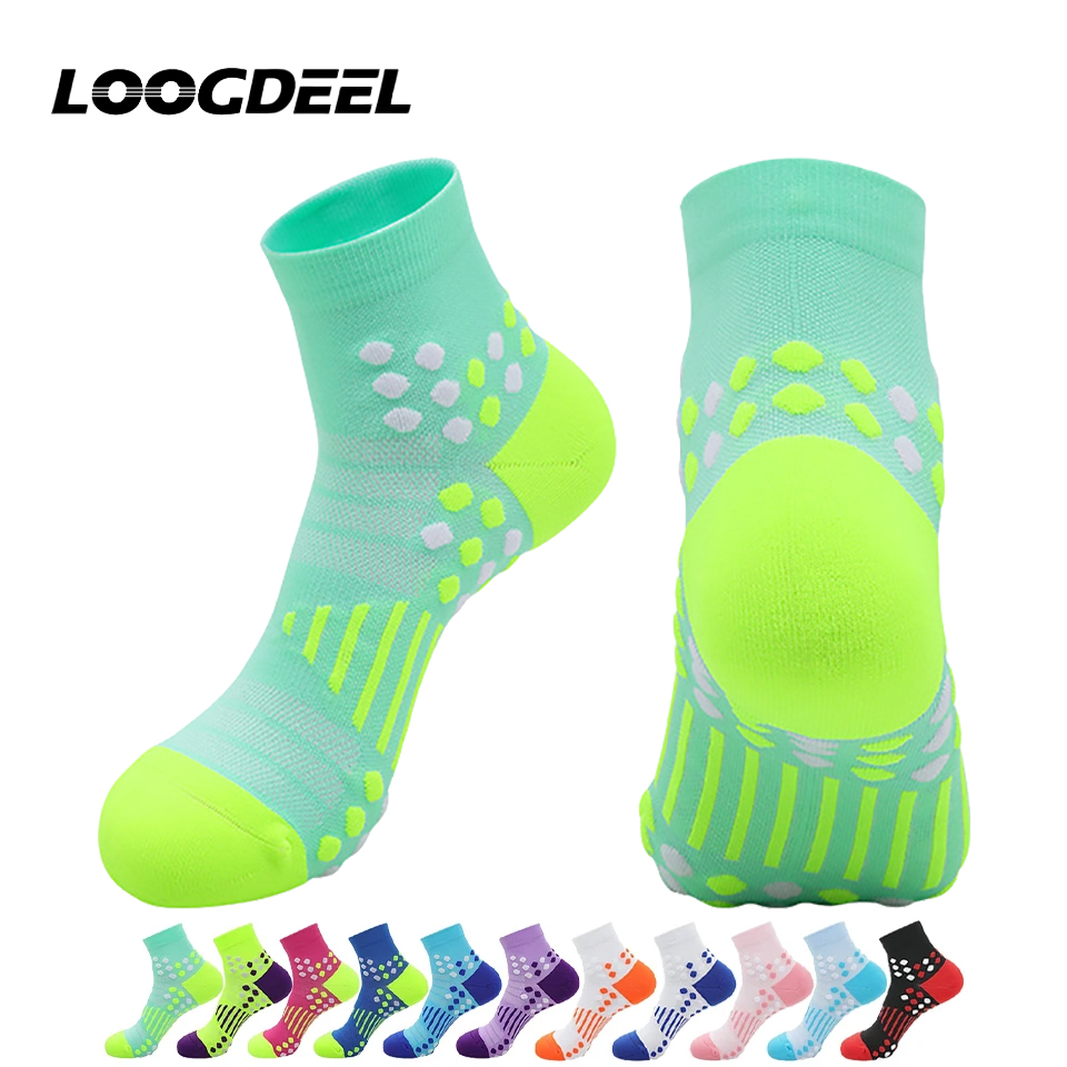 Ankle Support Badminton - ลูกดีล 1 คู่ถุงเท้าวิ่งมาราธอนมืออาชีพถุงเท้าปั่นจักรยานเทอร์รี่โซลถุงเท้ากีฬาเดินป่าถุงเท้าแบดมินตันไม่จำกัดเพศ