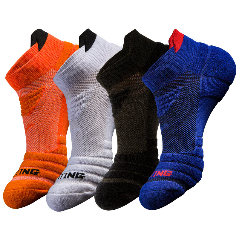 Ankle Support Badminton - ถุงเท้ากีฬา ถุงเท้าวิ่งสำหรับผู้ชาย ถุงเท้ามาราธอนแบบมืออาชีพ พื้นหนานุ่ม ถุงเท้าเทนนิสสำหรับทุกฤดูกาล ถุงเท้าบาสเกตบอล