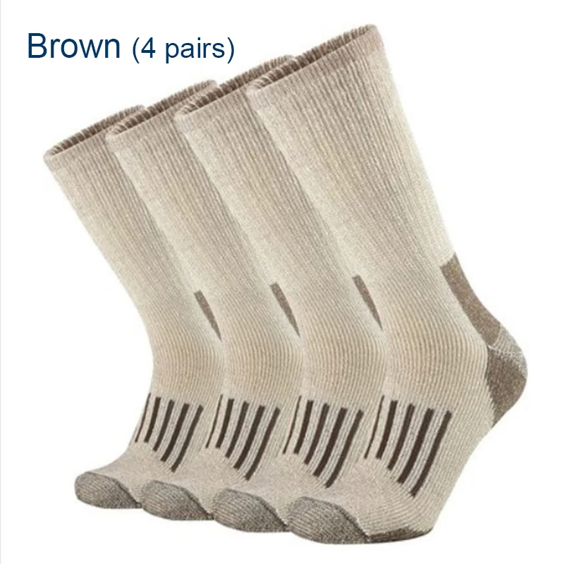 Ankle Support Badminton - ขนสัตว์ 80% ถุงเท้า Thicken WARM เดินป่าเบาะถุงเท้าลูกเรือสําหรับผู้ชายผู้หญิง