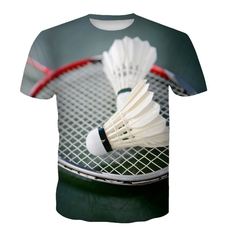 เสื้อยืดแบดมินตัน ลายลูกขนไก่  - Badminton Lovers บทวิจารณ์และราคา