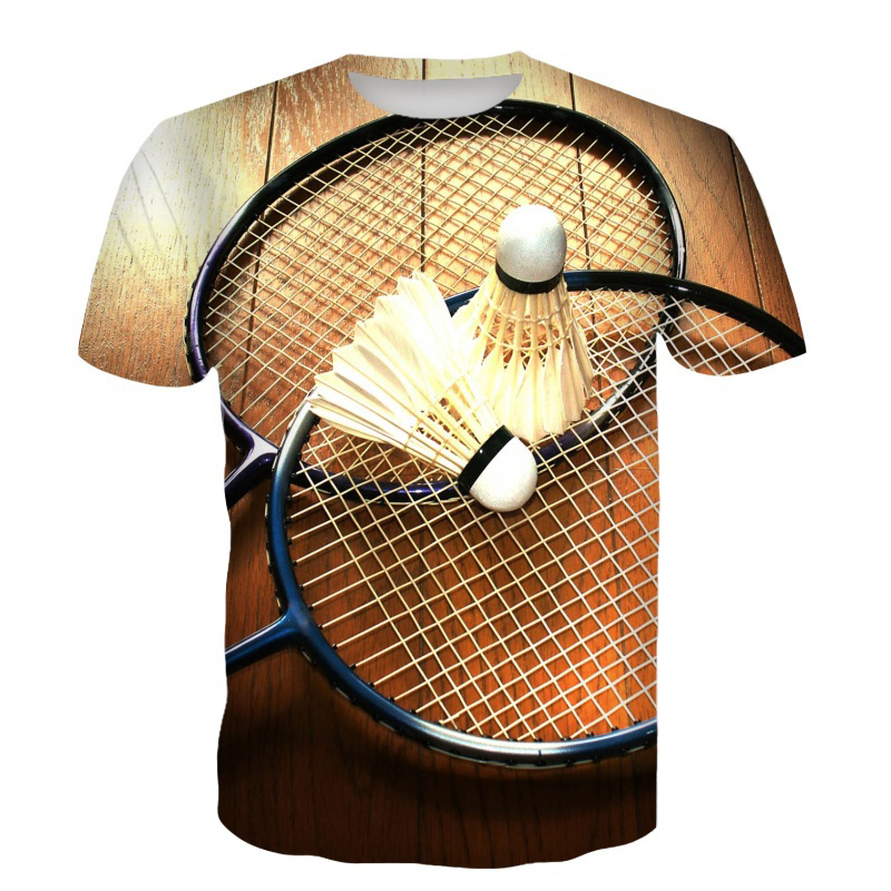 เสื้อยืดแบดมินตัน ลายลูกขนไก่  - Badminton Lovers บทวิจารณ์และราคา