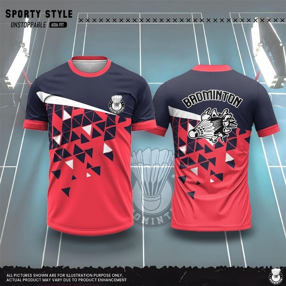 เสื้อยืดผู้ชายแฟชั่นลายพิมพ์ 3 - Badminton Lovers บทวิจารณ์และราคา