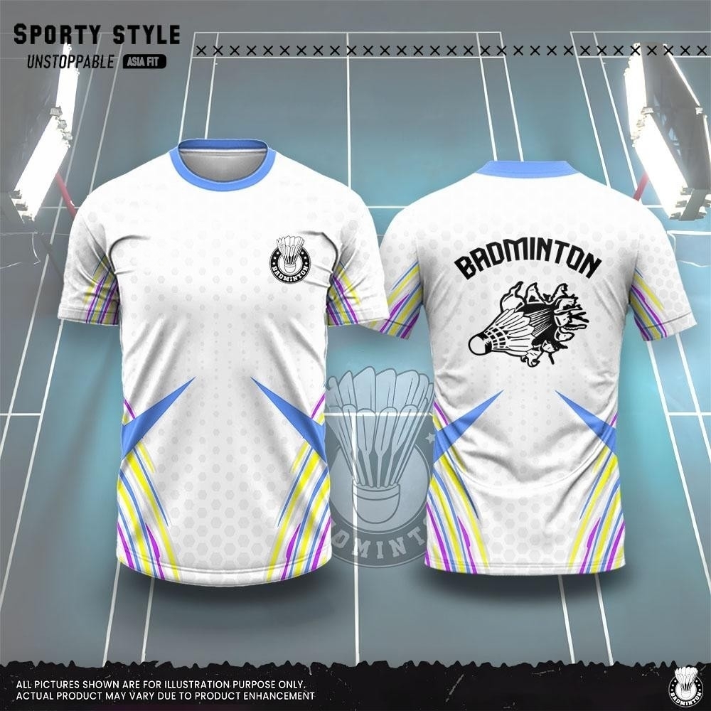 เสื้อยืดผู้ชายแฟชั่นลายพิมพ์ 3 - Badminton Lovers บทวิจารณ์และราคา