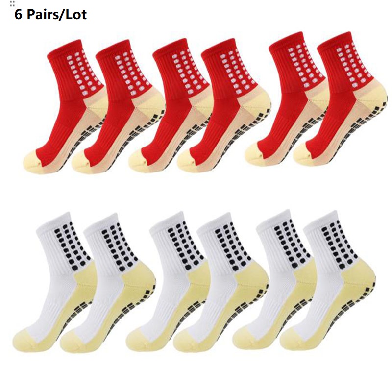 1 คู่/6 คู่ถุงเท้าฟุตบอลบุรุษก - Ankle Support Badminton บทวิจารณ์และราคา