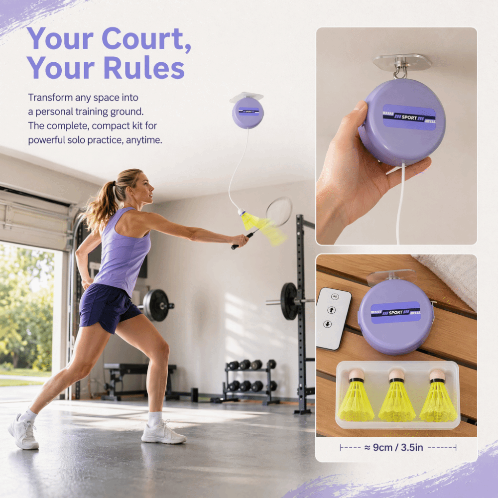 ชุดฝึกแบดมินตันแบบติดเพดาน 8 ช - Badminton Field บทวิจารณ์และราคา